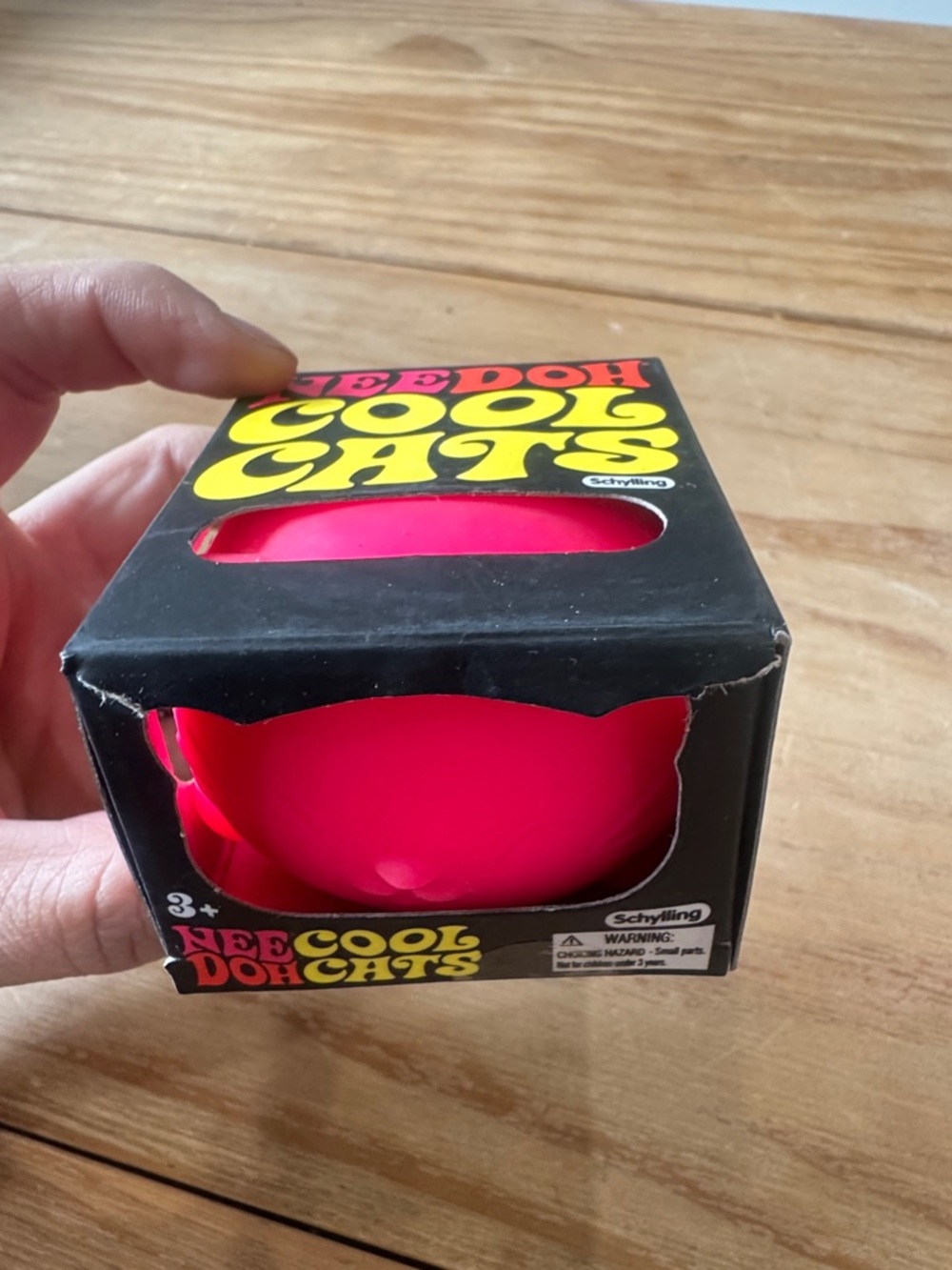 NeeDoh Cool Cats Stress Ball - Bright Hot Pink